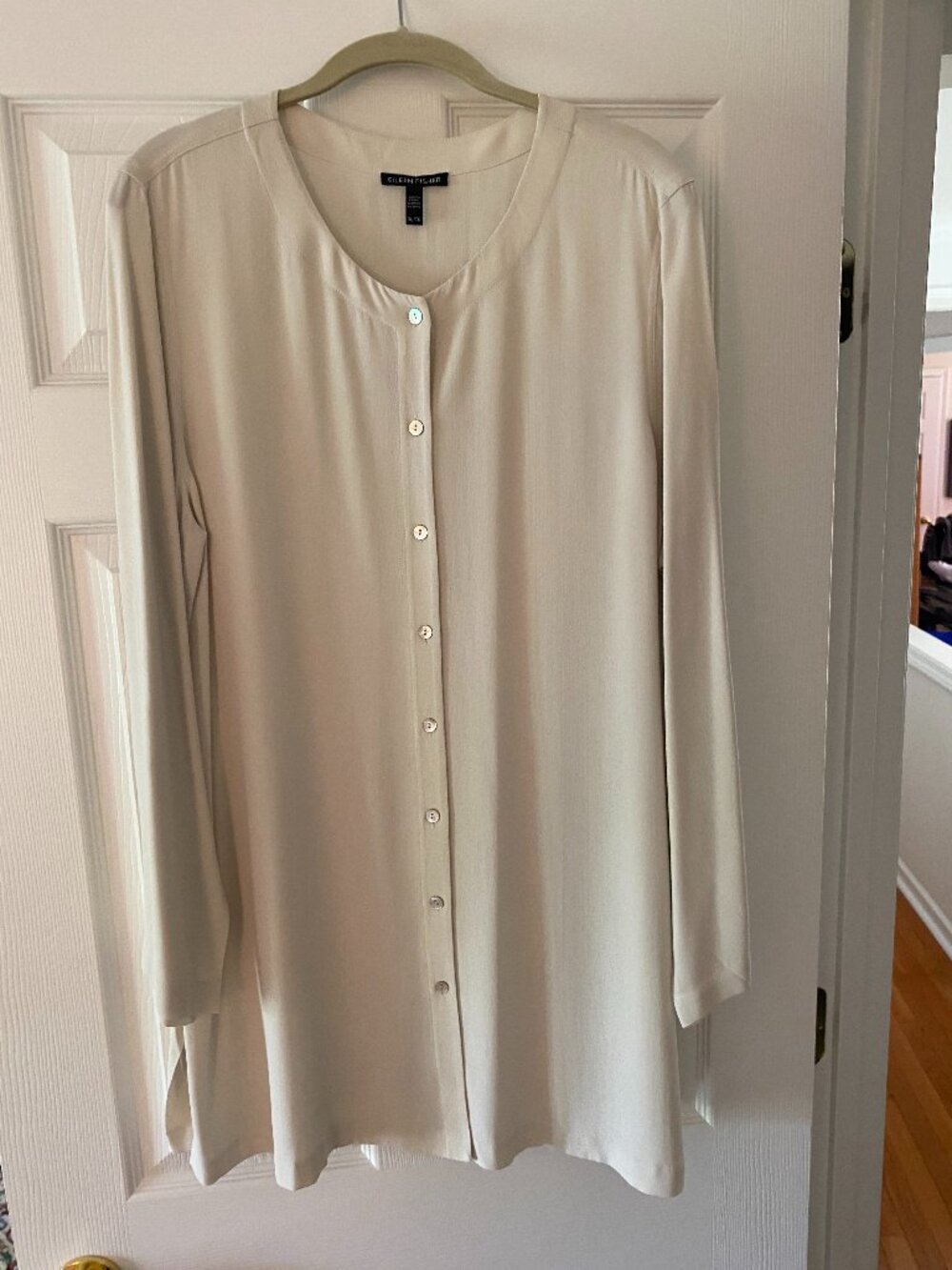 Eileen Fisher Bone Silk Tunic